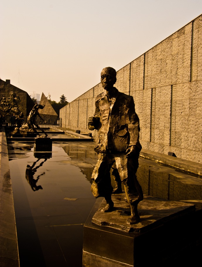 Esculturas del Memorial de la masacre de Nanjing. MIKEL BUTRAGUEÑO